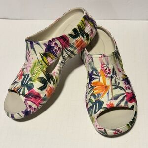 Easy Spirit  Womens Floral Slip-On Sandals 9M Shoes